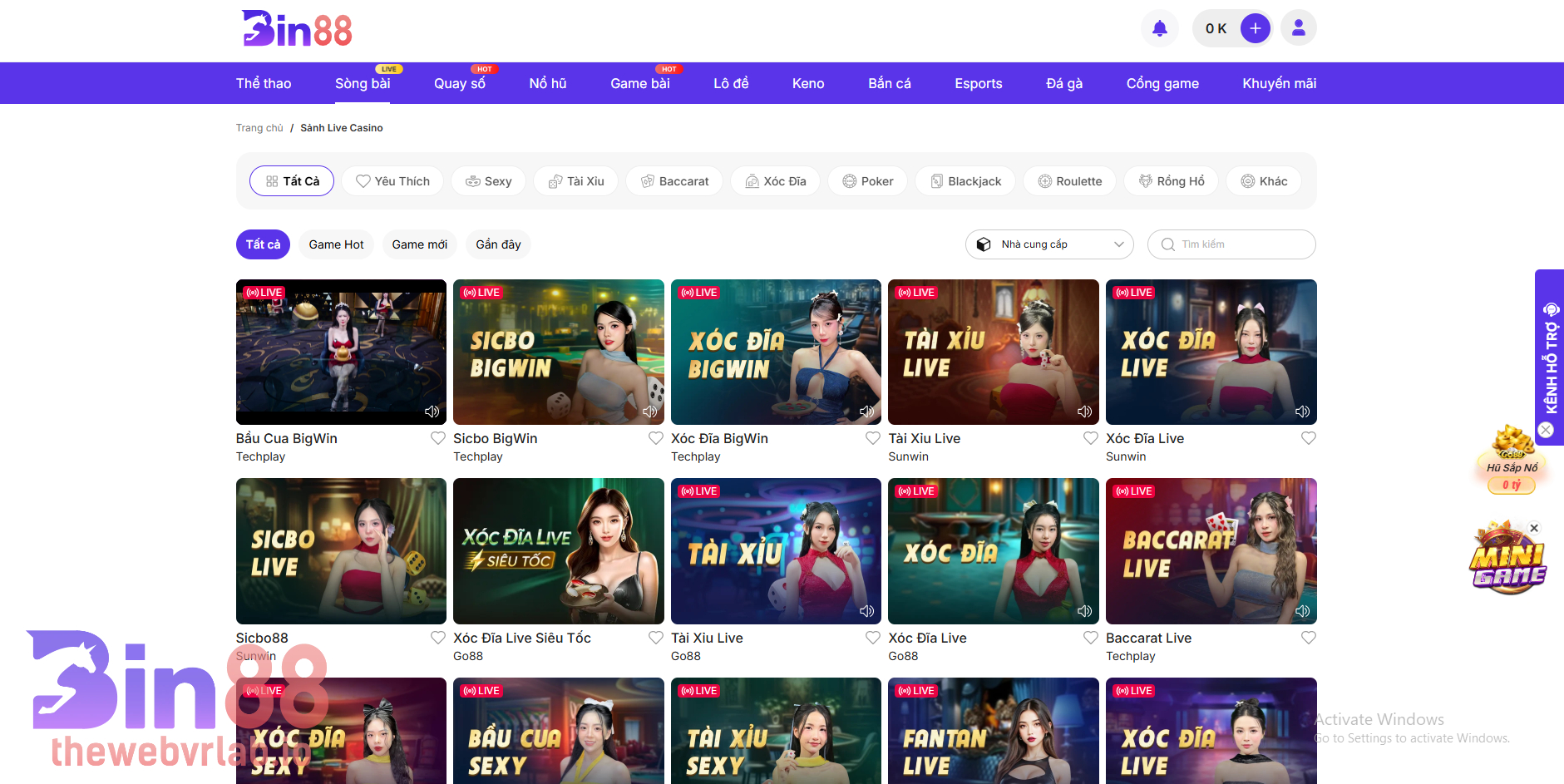 Casino BIN88 có gì đặc sắc?