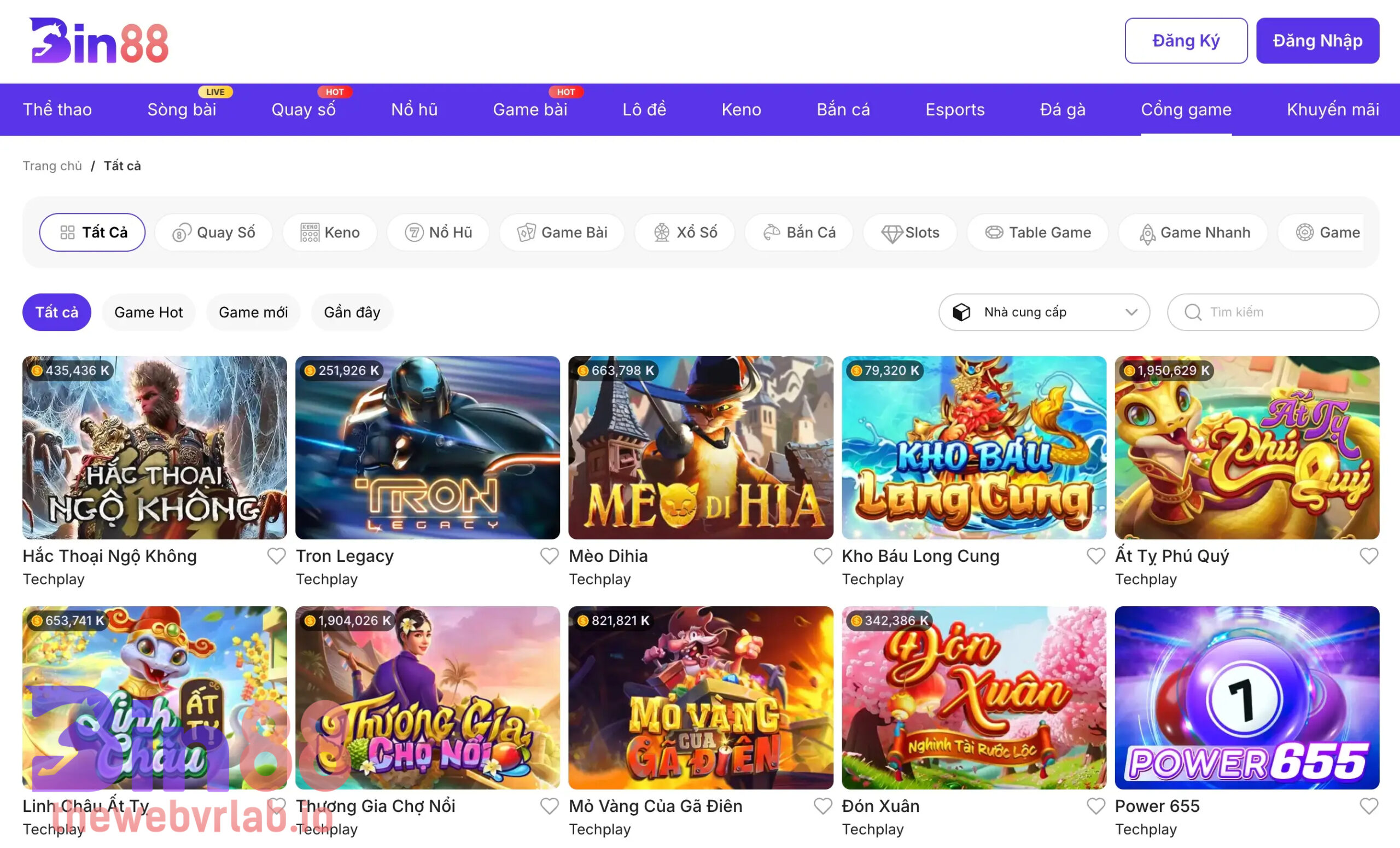 Các loại thông tin BIN88 thu thập